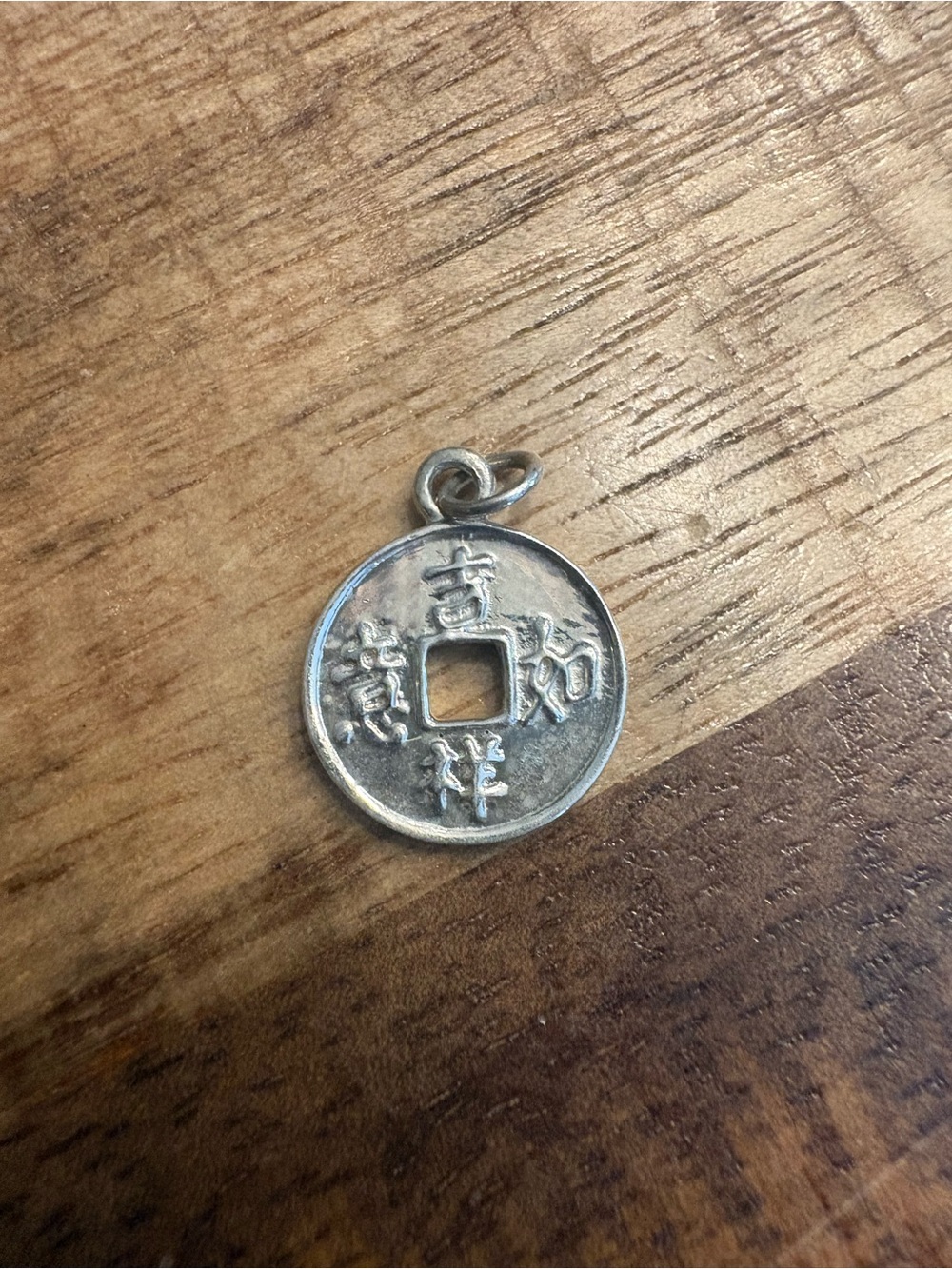 Sterling Silver Vintage Coin Charm Pendant